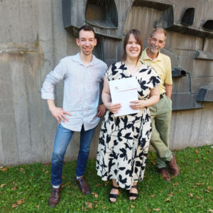 Lehrabschluss Eliane mit Joël und Ruedi Alt